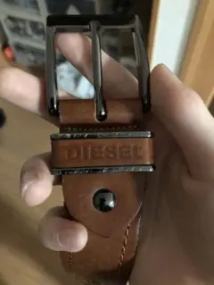 DIESEL ブラウンレザーベルト