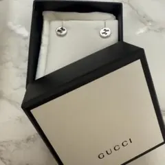 GUCCI グッチ シルバーインターロッキングG ピアス 両耳