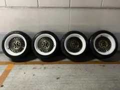 【格安超希少】HLK 15インチ メッシュタイプ ゴールド 深リム 4本通しのサムネイル