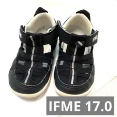 【IFME】 イフミー キッズ サンダル 17cm ブラック ウォーターシューズのサムネイル