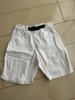 ブランシェスbranshes 半ズボン 110 ホワイト ストライプ
