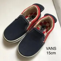 【バンズ】VANS 15cm スリッポン スニーカー シューズ 靴 男の子 女の