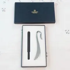 MIKIMOTO ミキモト パール付き ブックマーク しおり ステンレス製