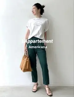 L'Appartement】AMERICANA ジャージーパンツ 36サイズ - メルカリ