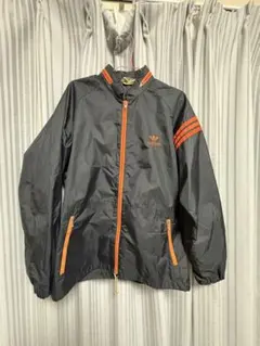 80s adidas ジップアップ ナイロンジャケット size O