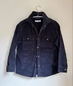 ZARA コーデュロイジャケット 8 (128cm) ダークネイビー　130cmのサムネイル