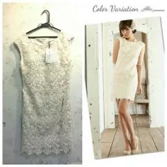 【タグ付未使用】 総レースドレス