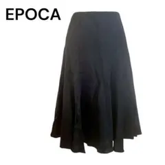 EPOCA ブラック フレアスカート ミラノ　綺麗め　ドレス　カジュアル