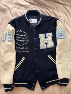 美品 He's has 本革 vintage スタジャン レザージャケットのサムネイル