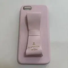 LANVIN リボン付きピンク　iPhone7 スマホケース