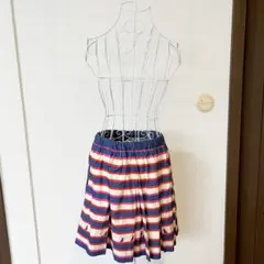H-34　ひざ丈スカート　及膝裙　knee length skirtのサムネイル