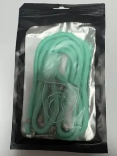 プジョー　ミントグリーン スマホショルダーストラップ