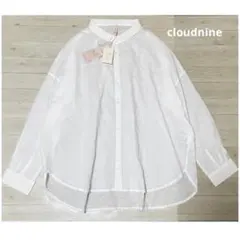 ★未使用タグ付き★クラウドナイン バックギャザーブラウスM〜L ゆったり