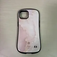 iFace ピンクマーブル ハードケース