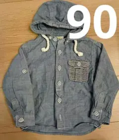 BACK NUMBER KIDS フード付きシャツ 90