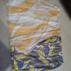 クードシャンス　2枚セットフレアスカート イエロー グレー ブルー