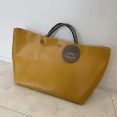 本革 ハンドメイド トートバッグ マスタード