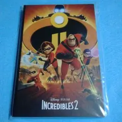 happyくじ　PIXAR ポストカードブック　インクレディブルズ2