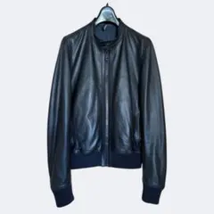 Dior Homme ラムレザー ジャケット ライダース44 ジップアップ 本革のサムネイル