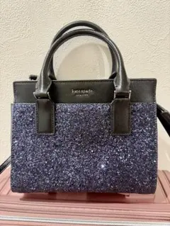 値下げ ケイトスペード　ショルダーバッグ　ネイビー　ブラック