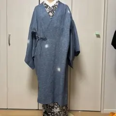 新品 正絹 単衣 女物 長羽織 絽 青灰 - メルカリ