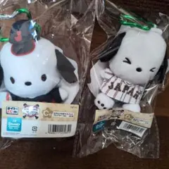 タイトーくじ　侍ジャパン✕サンリオキャラクターズ　ポチャッコ　マスコット2体