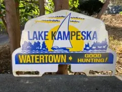 ビンテージ 看板 LAKE KAMPESKA 幅30cm / アメリカンダイナー