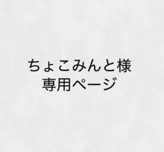 ちょこみんと様専用