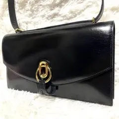 銀座かねまつ JOSEPHINE フォーマル　ハンドバッグ 2way ブラック