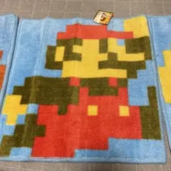 希少・非売品・レトロ スーパーマリオドットデザインマット 3種セット