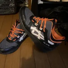 asics GEL LYTE スニーカー ブラック オレンジのサムネイル