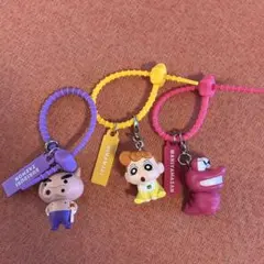 クレヨンしんちゃん　カラフルマルチチャーム　3点セット