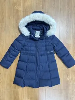 美品　ポンポネットダウンコート　SS 130㎝〜140㎝