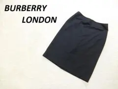 バーバリーロンドン　ビジネス　スカート　ブラック　ストライプ　４０