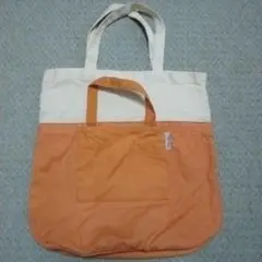 オレンジトートバッグ