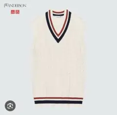 UNIQLO JW ANDERSON クリケットロングベスト L アイボリー