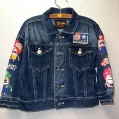 美品JAMワッペンた付きデニムさジャケット100