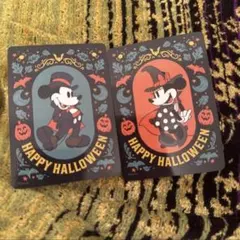ディズニーストア じゃんけんカード ハロウィンミッキー＆ミニー