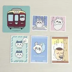 ちいかわ ハチワレ モモンガ くりまんじゅう ステッカー コースター