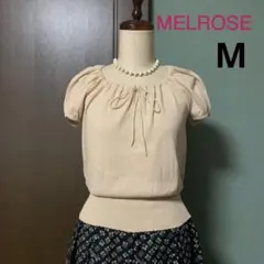 生成り色半袖ニット（MELROSE）のサムネイル