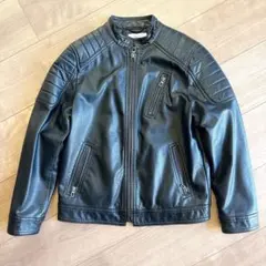 【値下げ】ZARA/フェイクレザー/ライダースジャケット/キッズ