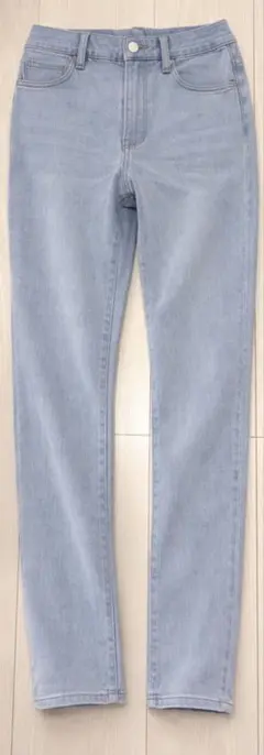 ライトブルー スキニーパンツ ハイウエスト