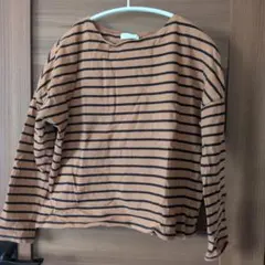 七分ボーダーカットソー