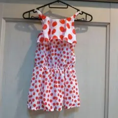 RONI（ロニィ） ガールズロンパース ドット柄 水玉 Sサイズ 女の子 夏服のサムネイル