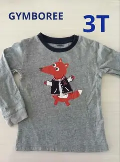 GYMBOREEジンボリー☆きつね刺繍 長袖カットソー 3T（100cm程度）