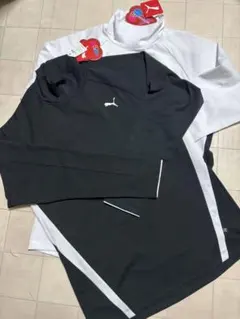 新品タグ付☆2枚☆PUMAプーマ ゴルフ 長袖モックネックXL定価24,200円