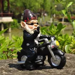 ハーレー乗必見置物！アメリカンバイク置物・オブジェ ガーデン・ガレージインテリアのサムネイル