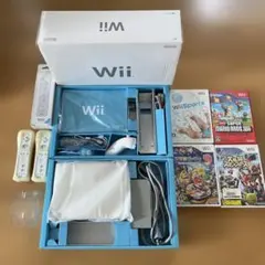 任天堂Wii 本体 RVL-S-WD ソフト4本セット