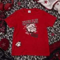 WELCOME TO THE DAWGPOUND 半袖Tシャツ レッド