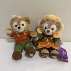 香港ディズニー　ダッフィー　シェリーメイ　ぬいぐるみ　SSS 2個セット